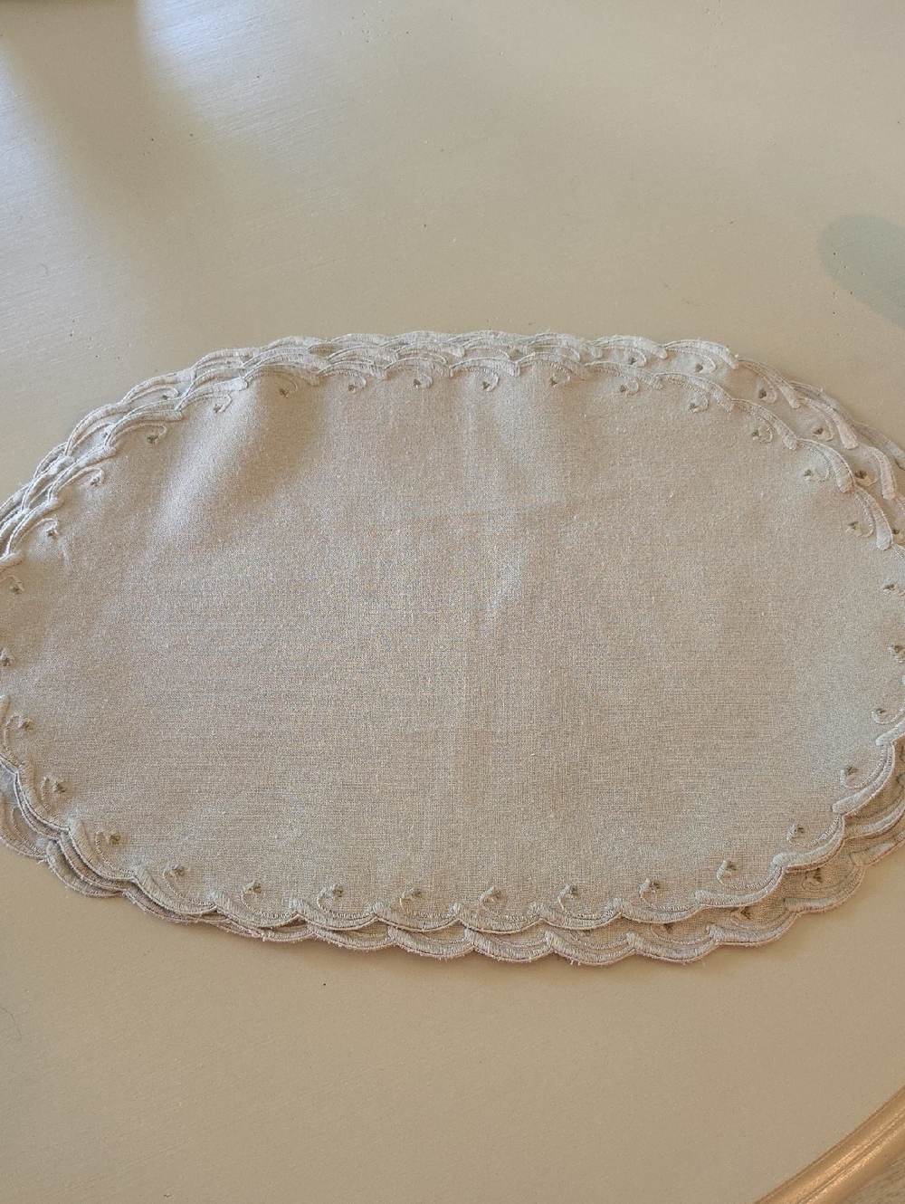 Oval Linen Placemats Set Of 8